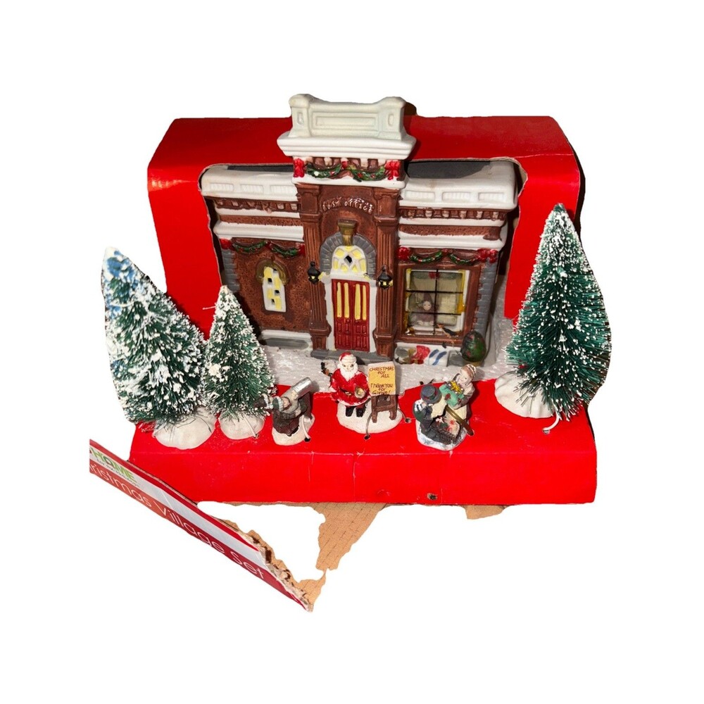 Rite Aid Home For Holidays Lighted Christmas Village Post Office